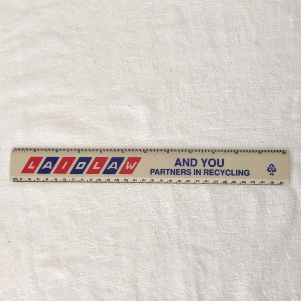 VINTAGE Plastic Laidlaw Ruler